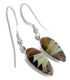 Silver Southwest Jewelry Multicolor Inlay Earrings FX32832